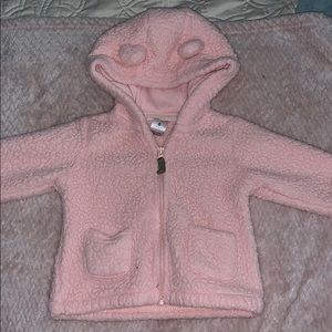Carters pink sweater zip up 6 months